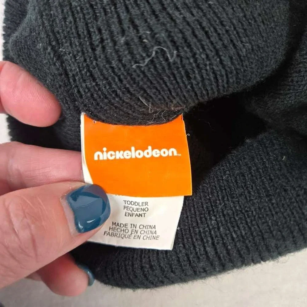 Kids Nickelodeon Paw Patrol‎ Legends Beanie Hat Toddler Gray Black Pom